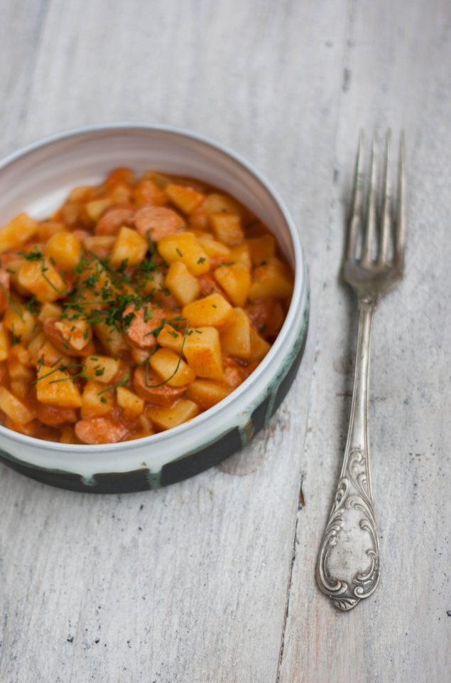 Gulasch mit Kartoffeln